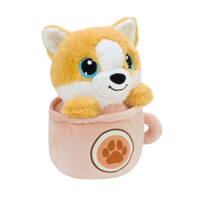 М'які тварини - М'яка іграшка Країна Іграшок Собачка в чашці 25 см (QD2403)#2