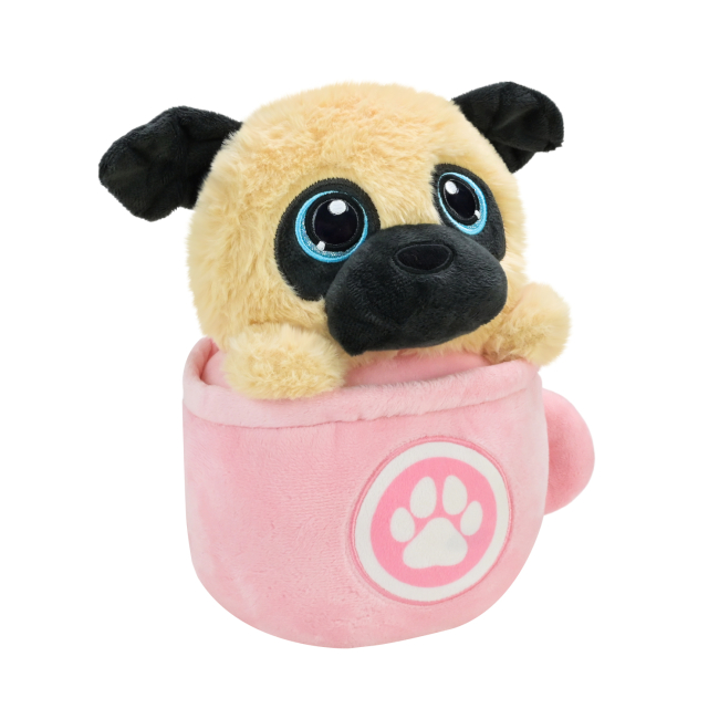 М'які тварини - ​М'яка іграшка Країна Іграшок Собачка в чашці 25 см (QD2404)#2