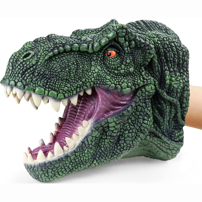 Фигурки животных - Игрушка-перчатка Same Toy Тиранозавр темно-зеленый (X311UT-1)#2
