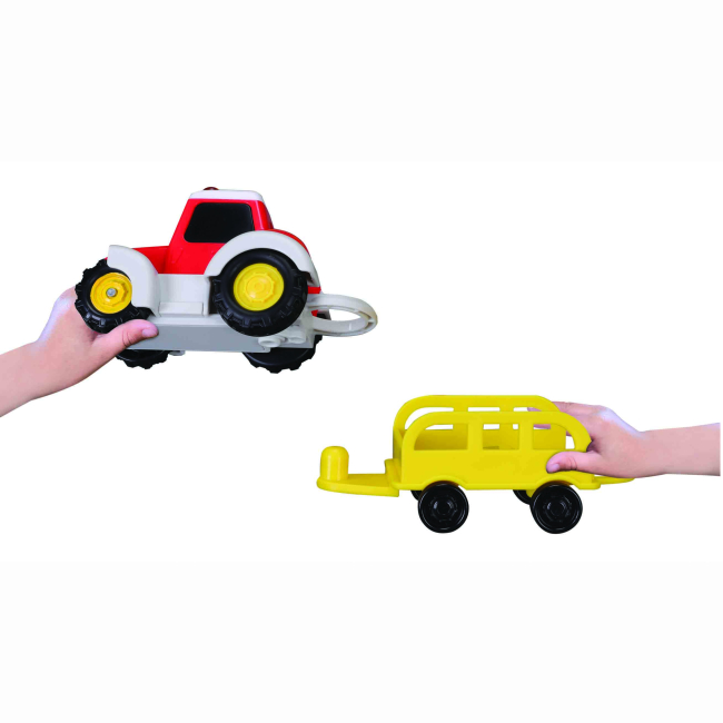 Машинки для малюків - Ігровий набір Bb Junior Farm Tractor Set Shake-it Runner (16-88619)#5