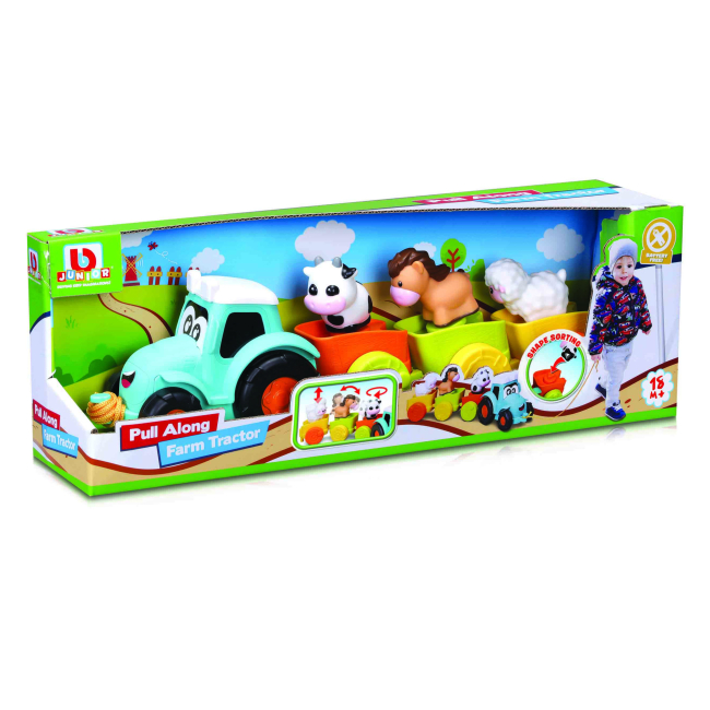 Машинки для малюків - Ігровий набір Bb Junior Farm Tractor (16-89027)#4