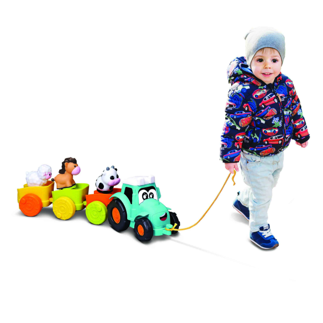 Машинки для малюків - Ігровий набір Bb Junior Farm Tractor (16-89027)#5