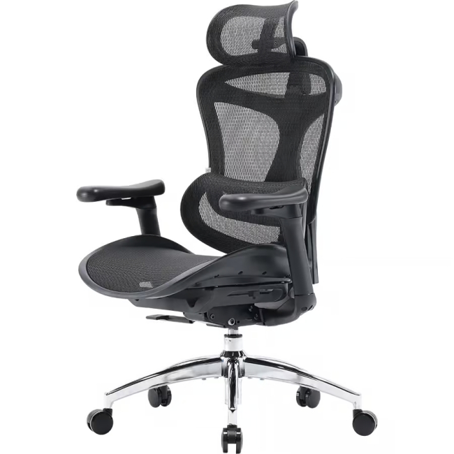 Мебель для геймеров - Офисное кресло Sihoo DORO C300L Mesh Black (DORO-C300L-A3-101)#4