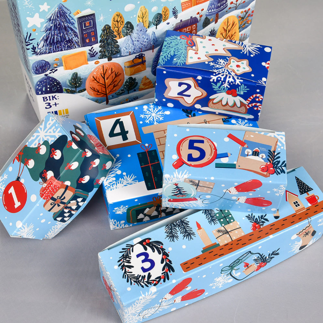 Наборы для творчества - Набор для творчества Strateg Зимний адвент календарь (31047)#4