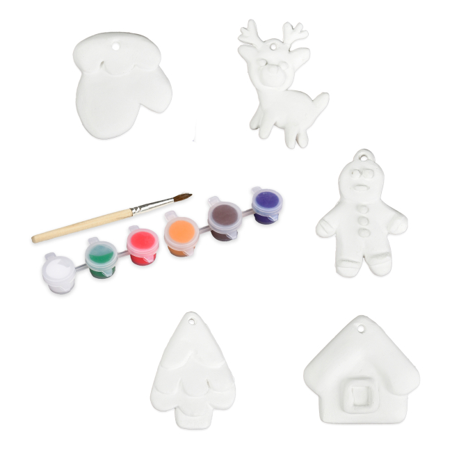 Аксесуари для свят - Набір для творчості Strateg Гіпсова розмальовка Розфарбуй свято (30981)#2