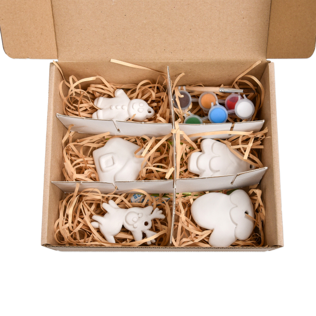 Аксесуари для свят - Набір для творчості Strateg Гіпсова розмальовка Розфарбуй свято (30981)#3