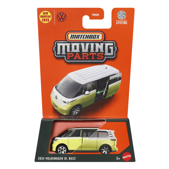 Транспорт і спецтехніка - Автомодель Matchbox Moving parts 2024 Volkswagen Id. Buzz (FWD28/JBW52-LA30)#5