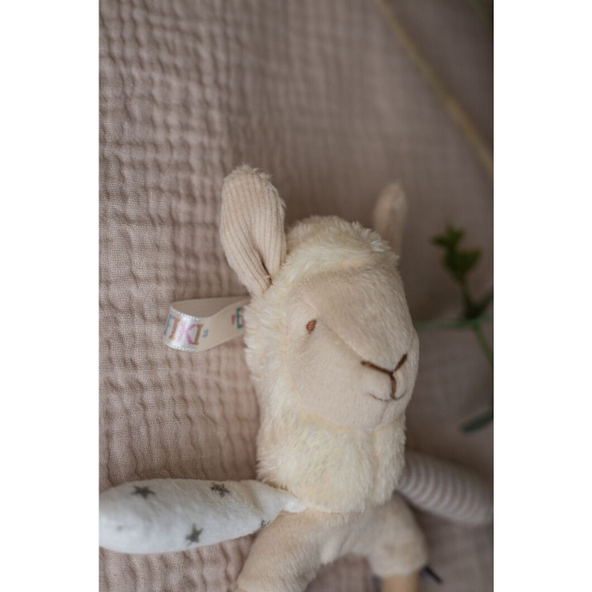 Погремушки, прорезыватели - Погремушка с деревянным прорезывателем Elfiki & Friends Лама Сэмми (ІГ-0135)#6