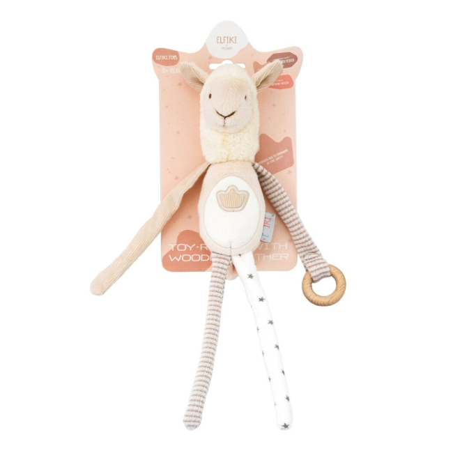 Погремушки, прорезыватели - Погремушка Elfiki & Friends Лама Семми (ІГ-0133)#2