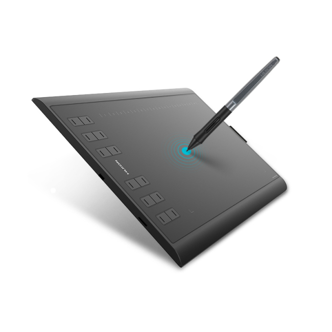 Планшеты - Графический планшет Huion 10''x 6.2'' H1060P. MicroUSB черный (H1060P HUION) (H1060P_HUION)#2