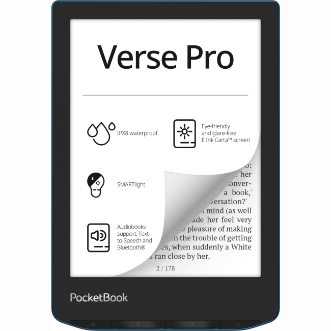 Планшеты - Электронная книга PocketBook 634 Verse Pro. Azure (PB634-A-CIS)#2