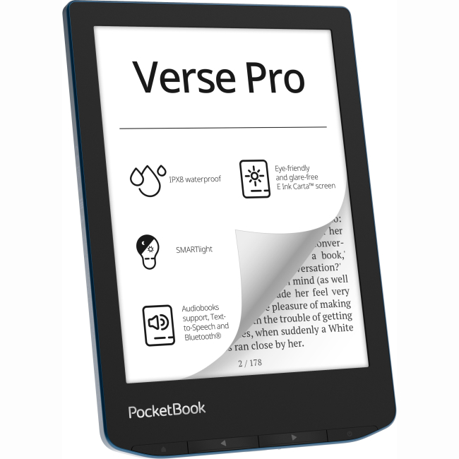 Планшеты - Электронная книга PocketBook 634 Verse Pro. Azure (PB634-A-CIS)#4