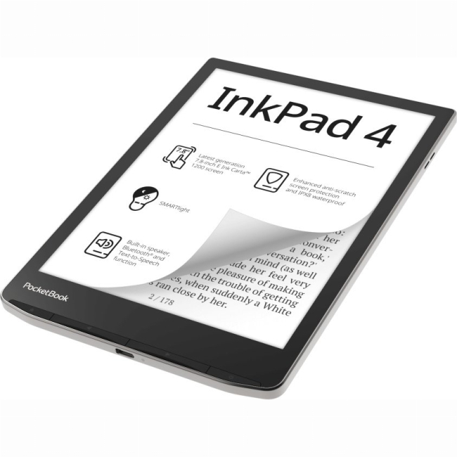 Планшеты - Электронная книга PocketBook 743G InkPad 4. Stardust Silver (PB743G-U-CIS)#7
