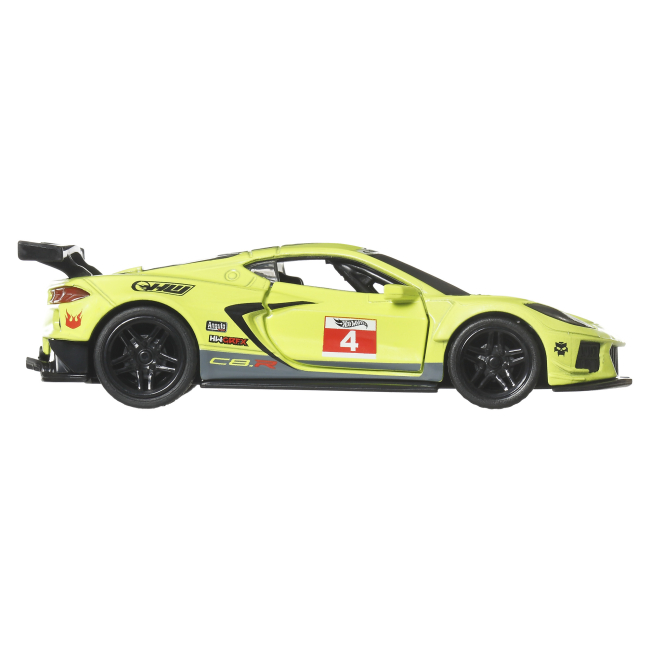 Автомоделі - Автомодель Hot Wheels Pull-back speeders Corvette C8.R (HPR70/JCM12-LA10)#3