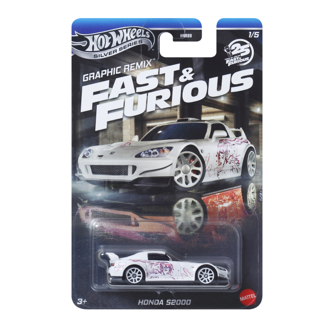Автомоделі - Автомодель Hot Wheels Fast and Furious Honda S2000 біла (HNR88/JBY44)#5