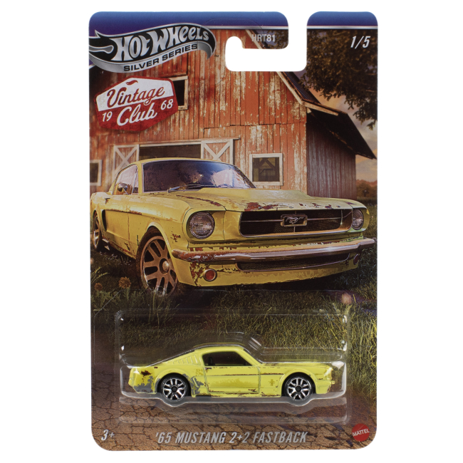 Автомоделі - Автомодель Hot Wheels Vintage '65 Mustang 2+2 Fastback (HRT81/JKY31)#6