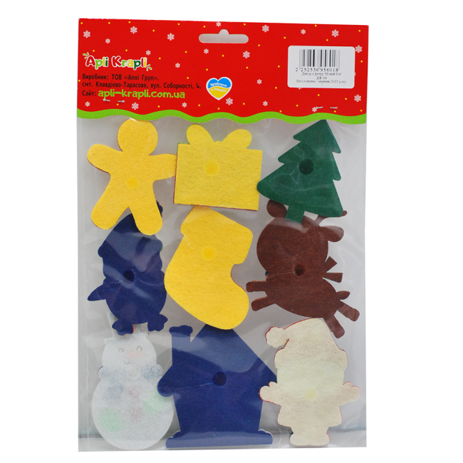 Аксесуари для свят - ​Декор з фетру Apli Krapli Новий Рік (2252536956018)#2
