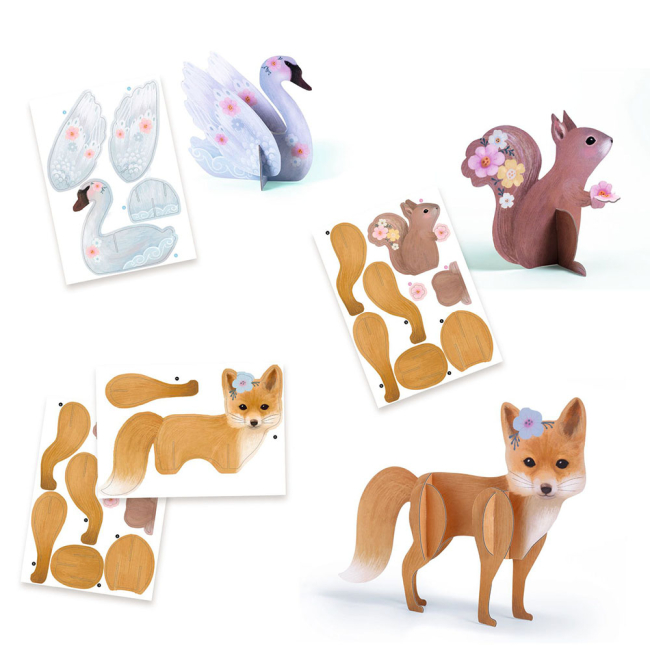 Набори для творчості - ​Набір для творчості Djeco Лисичка та друзі (DJ09329)#5