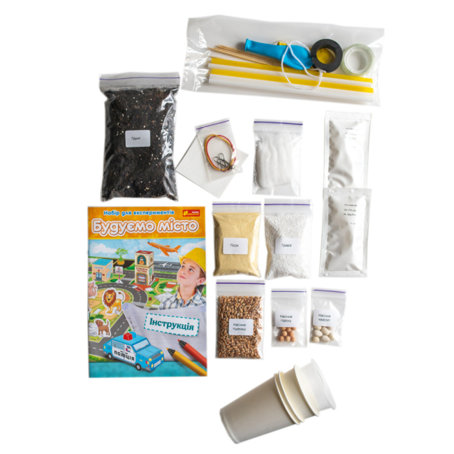 Наукові ігри, фокуси та досліди - ​Набір для дослідів Ranok Creative Будуємо місто (10100674У)#2
