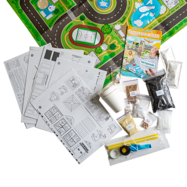 Наукові ігри, фокуси та досліди - ​Набір для дослідів Ranok Creative Будуємо місто (10100674У)#3