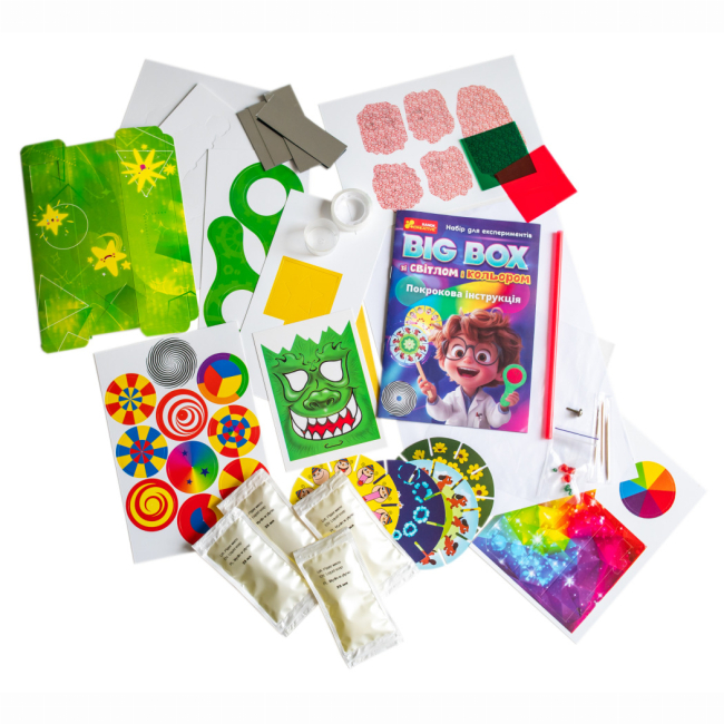 Наукові ігри, фокуси та досліди - ​Набір для дослідів Ranok Creative Big Box зі світлом і кольором (10114169У)#4