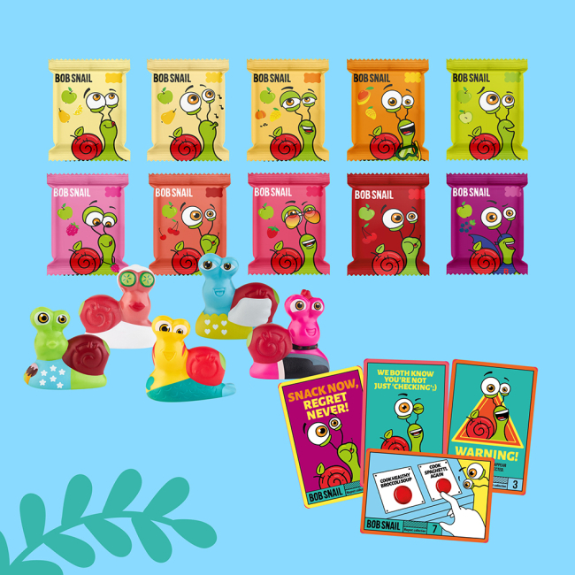 Солодощі - ​Адвент-календар Bob Snail з іграшками синій (4820219347040/2)#5