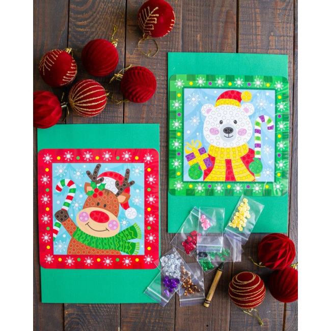 Наборы для творчества - ​Набор для творчества Ranok Картинки с пайетками Новый год Сюрприз (10100694У)#3