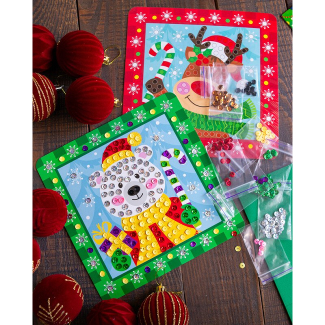 Наборы для творчества - ​Набор для творчества Ranok Картинки с пайетками Новый год Сюрприз (10100694У)#5
