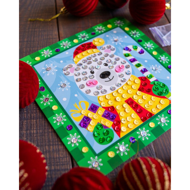 Наборы для творчества - ​Набор для творчества Ranok Картинки с пайетками Новый год Сюрприз (10100694У)#7