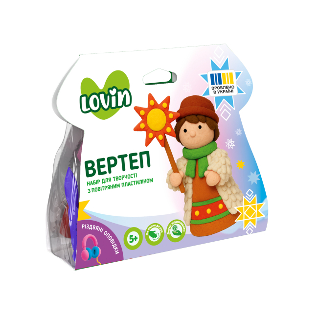 Набори для ліплення - ​Набір для ліплення з повітряним пластиліном Lovin Вертеп в асортименті (7000228)#2