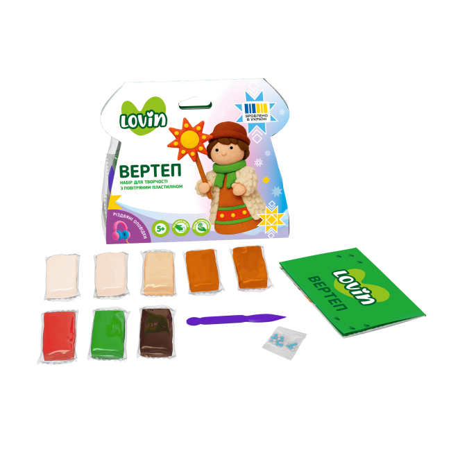 Набори для ліплення - ​Набір для ліплення з повітряним пластиліном Lovin Вертеп в асортименті (7000228)#3
