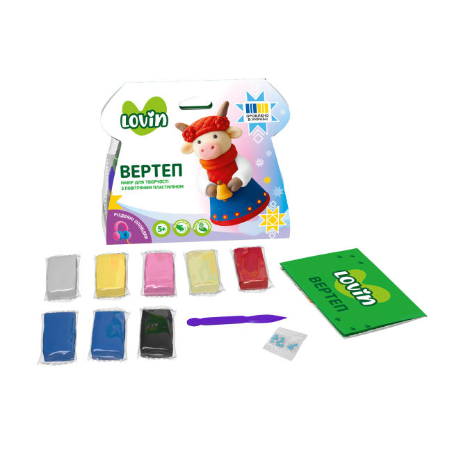 Набори для ліплення - ​Набір для ліплення з повітряним пластиліном Lovin Вертеп в асортименті (7000228)#5