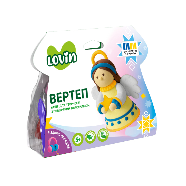 Набори для ліплення - ​Набір для ліплення з повітряним пластиліном Lovin Вертеп в асортименті (7000228)#6