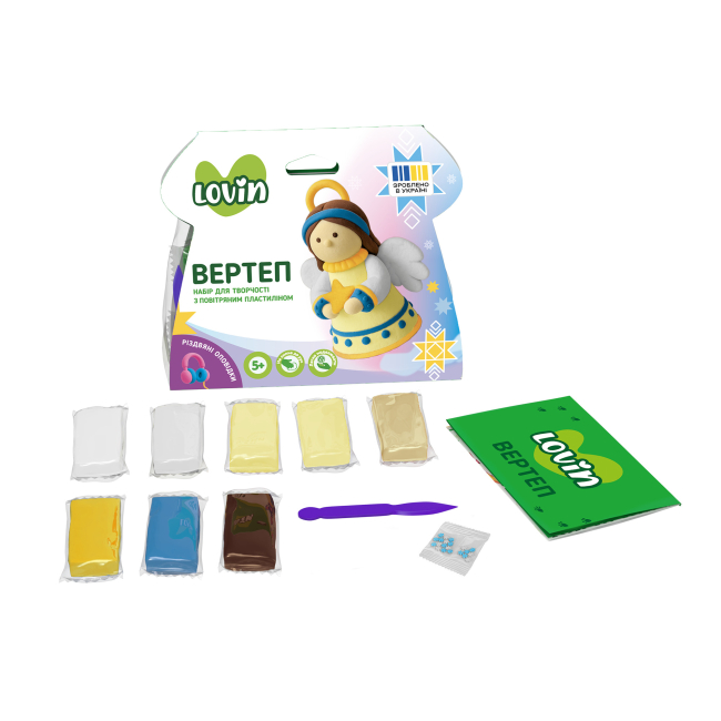 Набори для ліплення - ​Набір для ліплення з повітряним пластиліном Lovin Вертеп в асортименті (7000228)#7