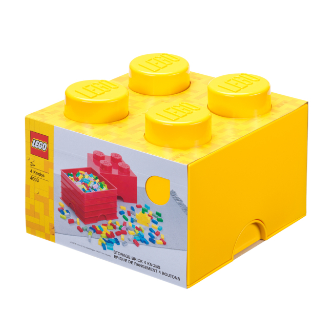 Бокси для іграшок - Бокс для зберігання LEGO Lifestyle Цеглинка 4 жовтий (40031732)#3