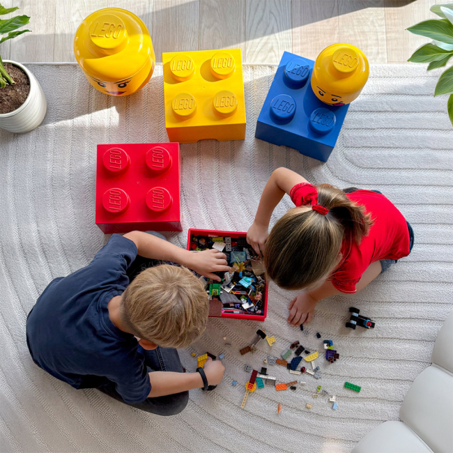 Бокси для іграшок - ​Бокс для зберігання LEGO Lifestyle Цеглинка 4 жовтий (40031732)#7