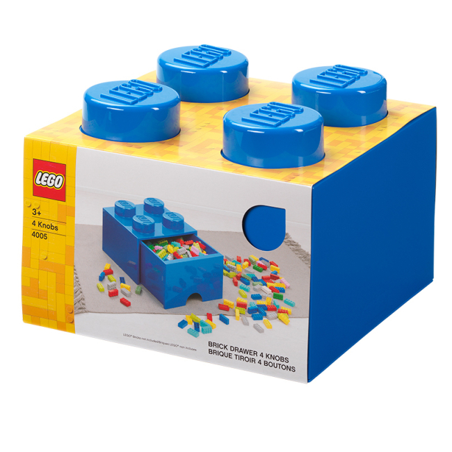 Бокси для іграшок - Висувний ящик для зберігання LEGO Lifestyle Цеглинка 4 синій (40051731)#4