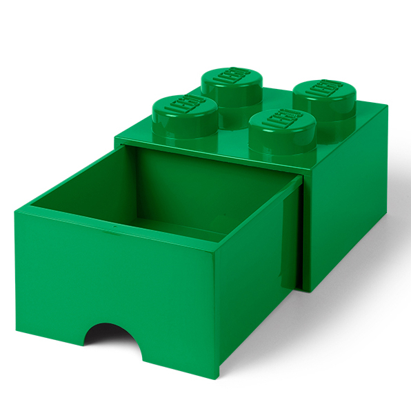 Бокси для іграшок - Висувний ящик для зберігання LEGO Lifestyle Цеглинка 4 зелений (40051734)#2