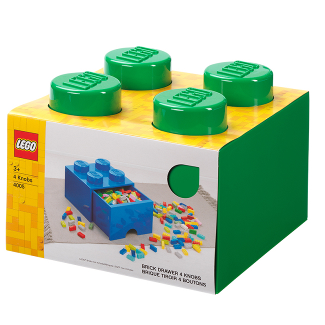 Бокси для іграшок - Висувний ящик для зберігання LEGO Lifestyle Цеглинка 4 зелений (40051734)#4