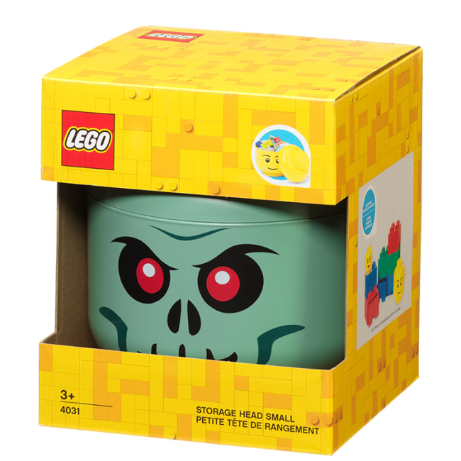 Бокси для іграшок - ​Бокс-голова LEGO Lifestyle Green Skeleton Small (40310803)#3