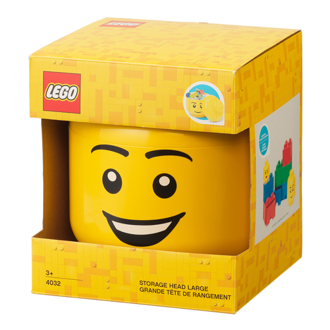 Бокси для іграшок - ​Бокс-голова LEGO Lifestyle Happy Boy Large (40320820/40320810)#3
