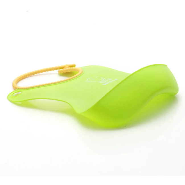 Товары по уходу - Детский фартук для кормления силиконовый Babyhood зеленый (BH-401G)#2