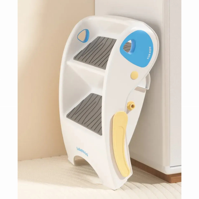 Товары по уходу - Подставка детская ступень Babyhood Шаг голубая (BH-519B)#2