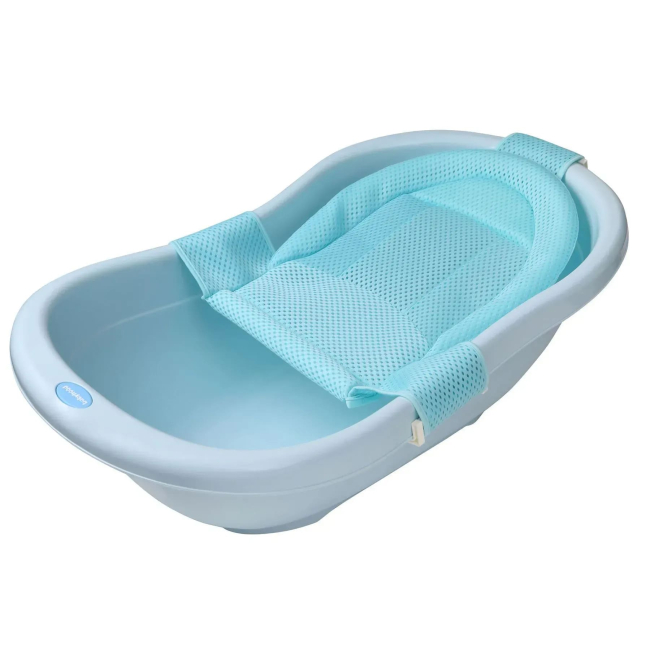 Товары по уходу - Горка для купания натяжная ванночка Babyhood голубая (BH-211B)#2