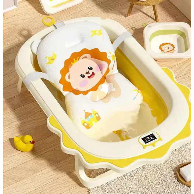 Товари для догляду - Гірка для купання натяжна Babyhood Жовтий Лев (BH-212YL)#3