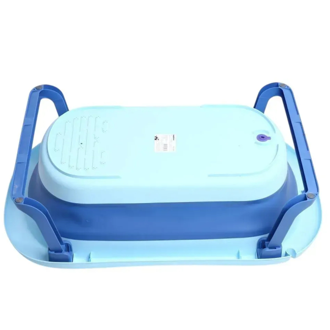 Товари для догляду - ​Ванночка дитяча складна Babyhood Комфорт синя (ВН-326BB)#2