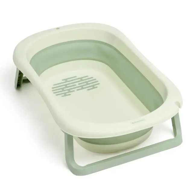 Товари для догляду - ​​Ванночка дитяча складна Babyhood Комфорт зелена (BH-326LG)#5