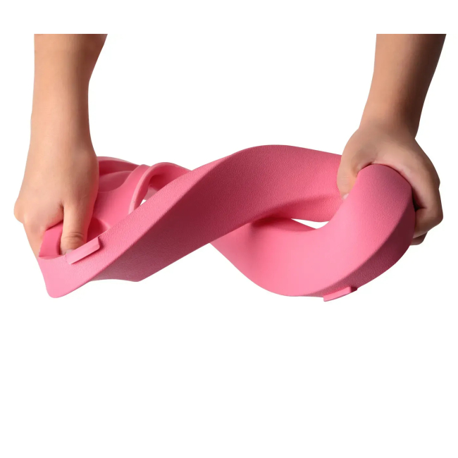 Товары по уходу - Детское сиденье со ступеньками на унитаз Babyhood с полиуретановым кольцом розовое (BH-122P)#4