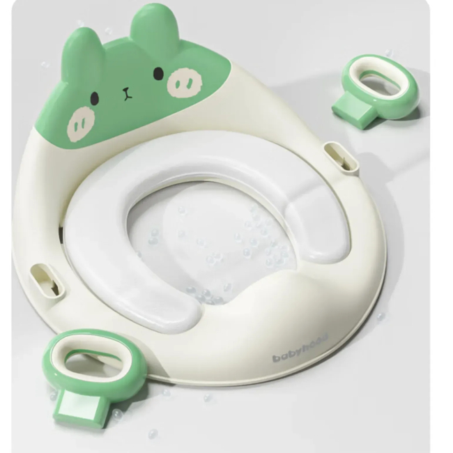 Товары по уходу - ​Накладка детская на унитаз Babyhood Зайка зеленая (BH-134G)#2