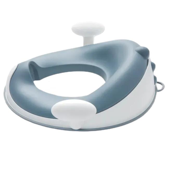 Товары по уходу - ​Накладка на унитаз Babyhood Динозаврик с полиуретановым кольцом голубая (BH-127B)#2